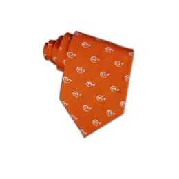 TI055 custom logo printing neckties orange colour ties team group logo pattern personal design company tie supplier company TI055 custom logo printing neckties orange colour ties team group logo pattern personal design company tie supplier company